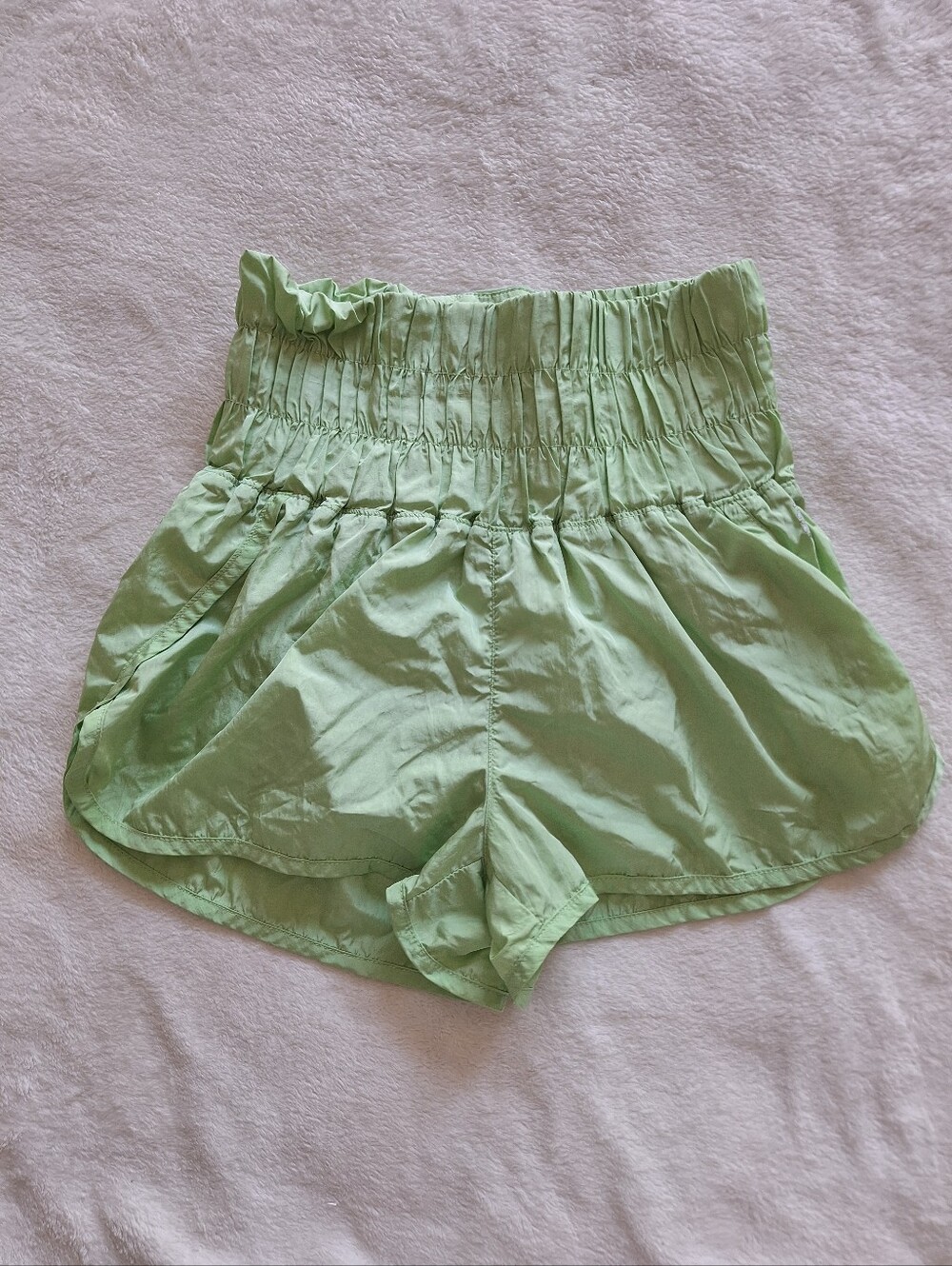 FP Movement Free People The Way Home High Waisted Running Shorts Green Size XS
